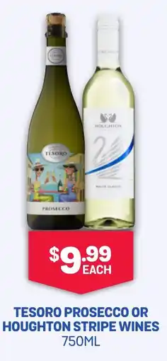 SipnSave Tesoro prosecco or houghton stripe wines offer