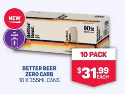 SipnSave Better beer zero carb cans offer