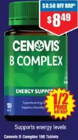 Chemist Warehouse Cenovis B Complex 180 Tablets offer