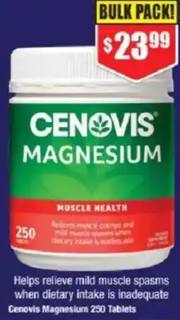 Chemist Warehouse Cenovis Magnesium 250 Tablets offer