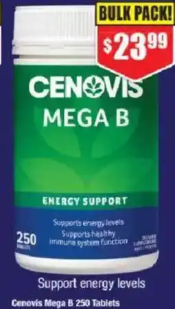 Chemist Warehouse Cenovis Mega B 250 Tablets offer