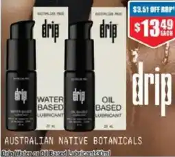 Chemist Warehouse Drip Water or Oil Based Lubricant offer
