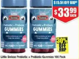 Chemist Warehouse Little Swisse Prebiotic + Probiotic Gummies 100 Pack offer