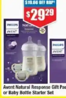 Chemist Warehouse Avent Natural Response Gift Pack Sea Design Bottle offer