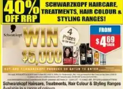 Chemist Warehouse Schwarzkopf Haircare, Treatments, Hair Colour & Styling Ranges Available in a range of colours offer