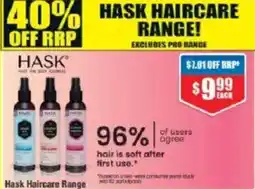 Chemist Warehouse Hask Haircare Range offer