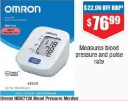Chemist Warehouse Omron HEM7120 Blood Pressure Monitor offer