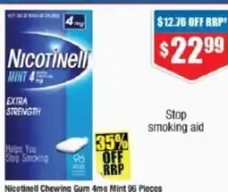 Chemist Warehouse Nicotinell Chewing Gum 4mg Mint 96 Pieces offer