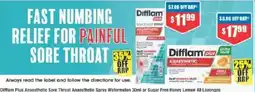 Chemist Warehouse Difflam Plus Anaesthetic Sore Throat Anaesthetic Spray Watermelon 30ml offer