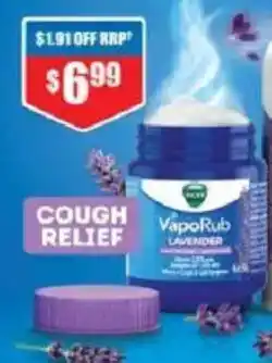 Chemist Warehouse Vicks VapoRub Lavender Vaporizing Ointment offer