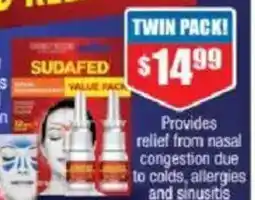 Chemist Warehouse Nasal Spray Pump Twin Pack offer