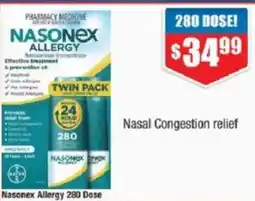 Chemist Warehouse Nasonex Allergy 280 Dose offer