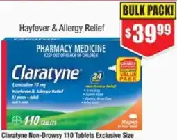 Chemist Warehouse Claratyne Non-Drowsy 110 Tablets Exclusive Size offer