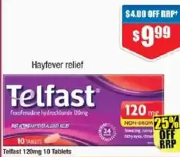 Chemist Warehouse Telfast 120mg 10 Tablets offer