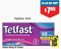 Chemist Warehouse Telfast 60mg 20 Tablets offer