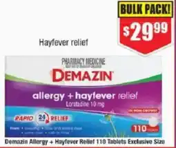 Chemist Warehouse Demazin Allergy + Hayfever Relief 110 Tablets Exclusive Size offer