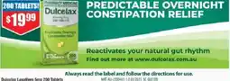 Chemist Warehouse Dulcolax Laxatives 5mg 200 Tablets offer