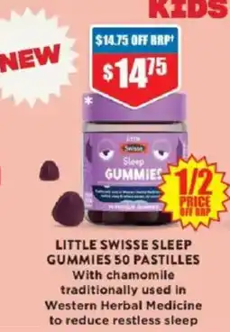 Chemist Warehouse Little swisse sleep gummies 50 pastilles offer
