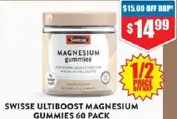 Chemist Warehouse Swisse ultiboost magnesium gummies 60 pack offer