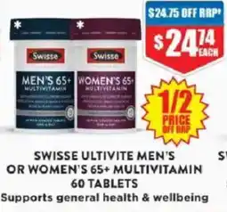 Chemist Warehouse Swisse ultivite men's or women's multivitamin 120 tablets offer