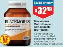 Chemist Warehouse BLACKMORES Multivitamins + Antioxidants 180 Tablets offer