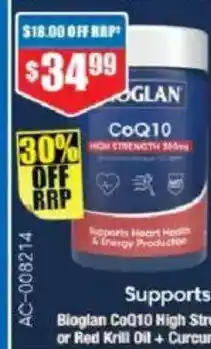 Chemist Warehouse Bioglan CoQ10 High Strength offer