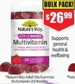 Chemist Warehouse "Nature's Way Adult Vita Gummies Multivitamin 200 Pastilles offer