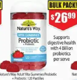 Chemist Warehouse Nature's Way Adult Vita Gummies Daily Fibre 200 Pastilles offer