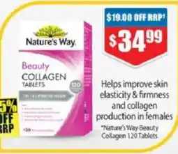 Chemist Warehouse Nature's Way Beauty Collagen 120 Tablets offer