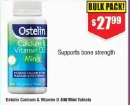 Chemist Warehouse Ostelin Calcium & Vitamin D 400 Mini Tablets offer