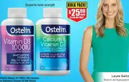 Chemist Warehouse Ostelin Vitamin D3 10000 300 Capsules or Calcium & Vitamin D3 300 Tablets offer