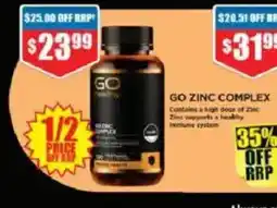 Chemist Warehouse GO ZINC COMPLEX offer