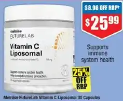 Chemist Warehouse Melrose FutureLab Vitamin C Liposomal 30 Capsules offer