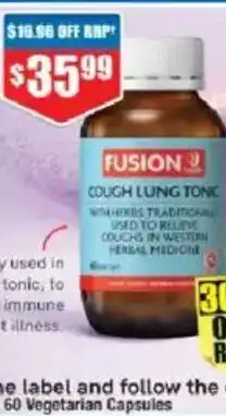 Chemist Warehouse Fusion Cough Lung Tonic offer
