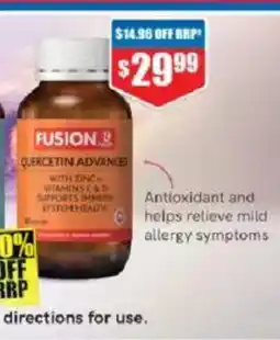 Chemist Warehouse Quercetin Advanced 60 Vegetarian Capsules offer