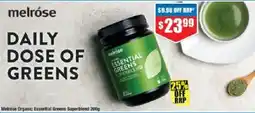 Chemist Warehouse Melrose Organic Essential Greens Superblend offer