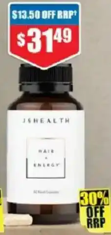 Chemist Warehouse JSHEALTH HAIR ENERGY offer