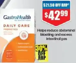 Chemist Warehouse GastroHealth DAILY CARE PROBIOTICS offer