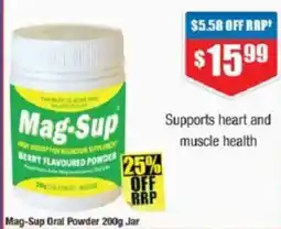Chemist Warehouse Mag-Sup Oral Powder 200g Jar offer