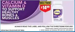 Chemist Warehouse Caltrate Bone & Muscle Health 200 Tablets offer