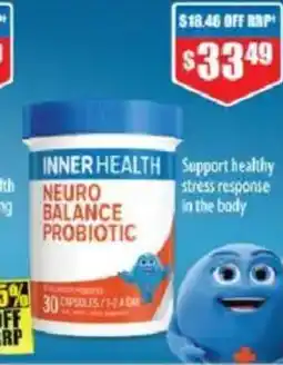 Chemist Warehouse INNER HEALTH NEURO BALANCE PROBIOTIC offer
