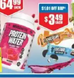 Chemist Warehouse Muscle Nation Range PROTEIN WATER offer