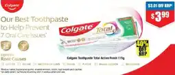 Chemist Warehouse Colgate Toothpaste Total Active Fresh offer