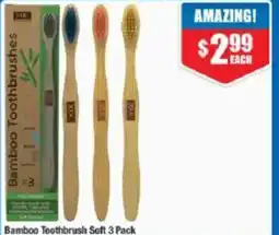 Chemist Warehouse Bamboo Toothbrush Soft 3 Pack offer