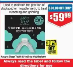 Chemist Warehouse Happy Sleep Teeth Grinding Mouthpiece offer