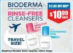 Chemist Warehouse Bioderma Micellar Water Cleanser Range offer