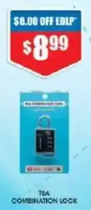 Chemist Warehouse TSA COMBINATION LOCK offer