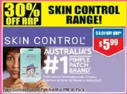 Chemist Warehouse Skin Control Pimple Patch AM+ PM 36 Pack offer