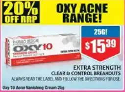 Chemist Warehouse Oxy 10 Acne Vanishing Cream offer