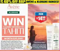 Chemist Warehouse Avene & Klorane offer
